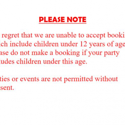 No children under 12